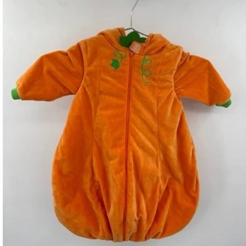Hallows Eve NEW Baby Halloween Pumpkin Costumer SZ 0-6 months Cozy Fall
